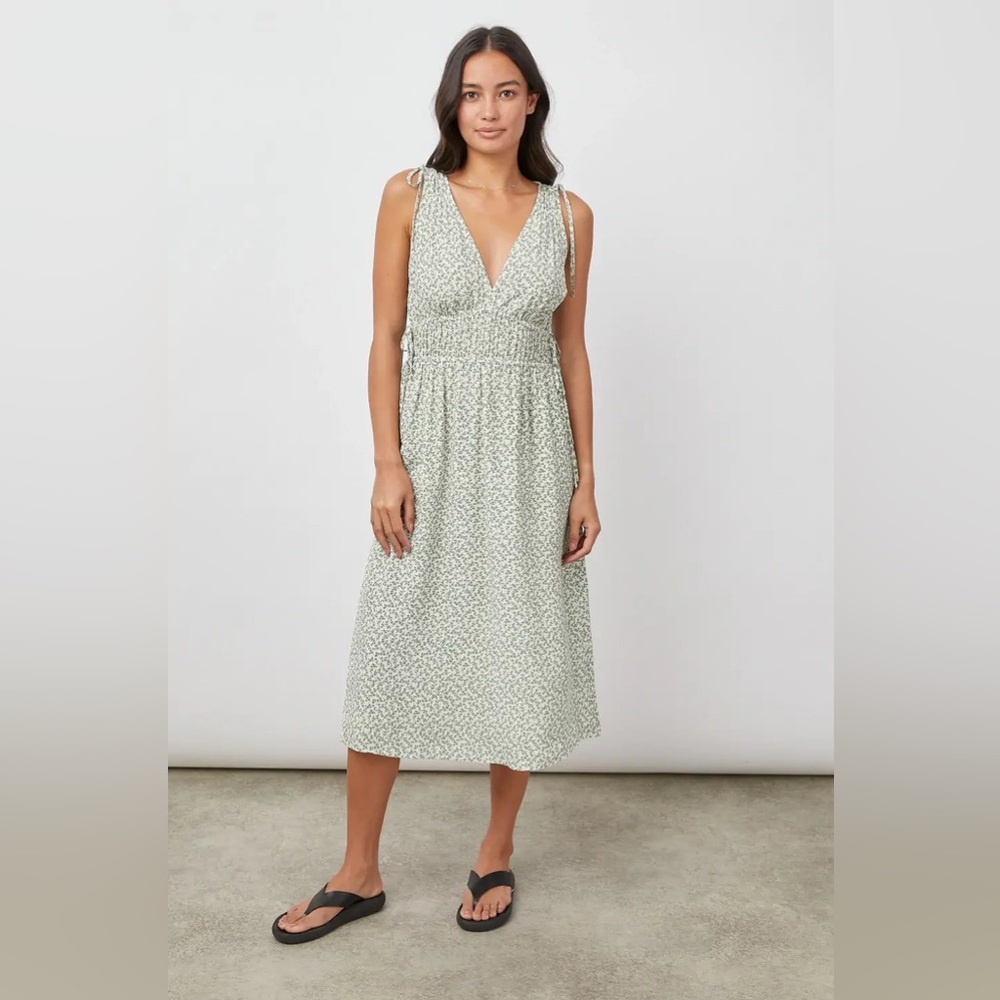 RAILS Constantine Midi Dress in Green Garden